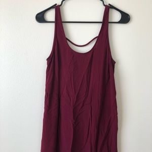 Maroon dress or bathing suit cover up